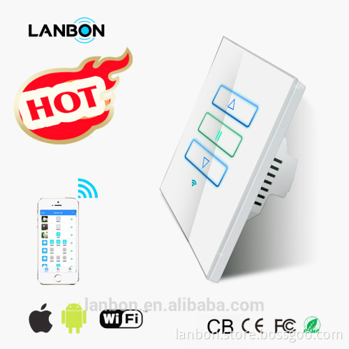 AC 100-250V 50/60Hz 10A home smart remote control, wifi tempered glass touch smart home system